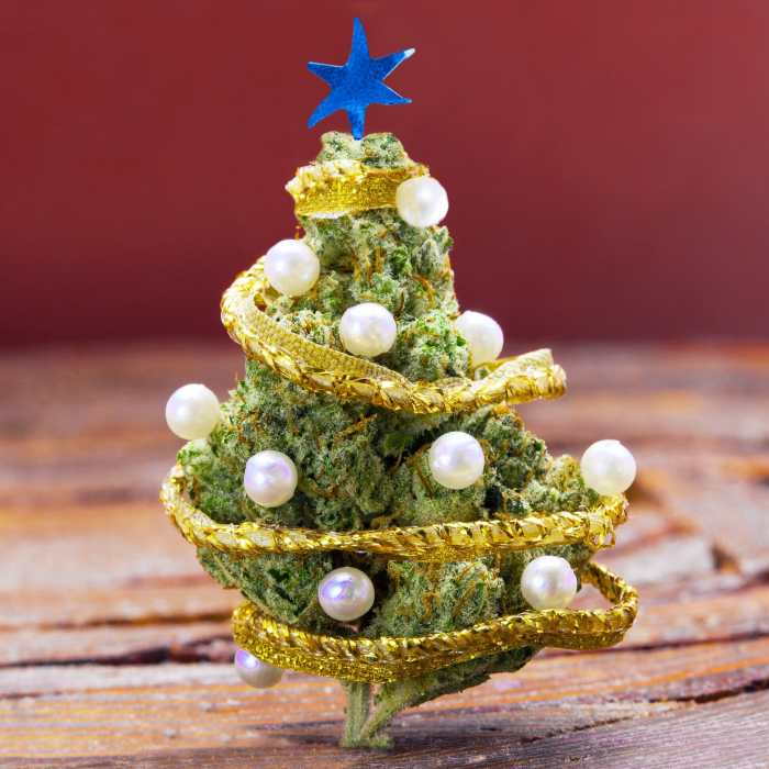 Weed plant christmas tree